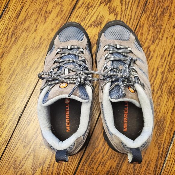 Women's Merrell Hiking Shoe.  Size 7, Blue/Gray, Vibram Sole, Lace up. - Picture 2 of 8